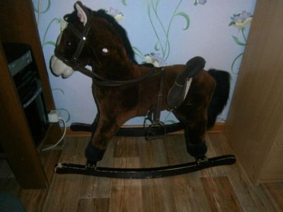 Лот: 4483087. Фото: 1. лошадка качалка. Ходунки, прыгунки, качели