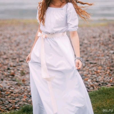 Лот: 13355571. Фото: 1. Белое платье. Платья