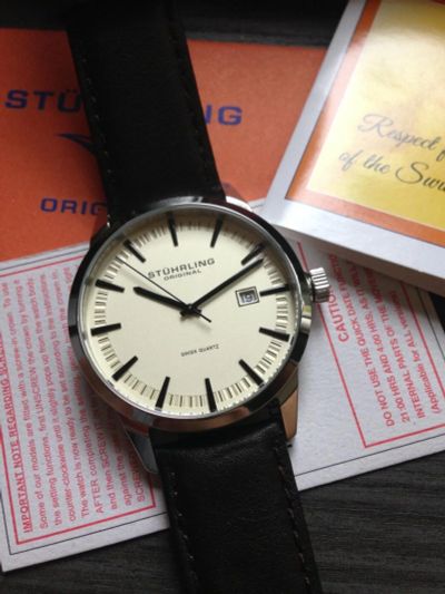 Лот: 10303400. Фото: 1. Мужские часы Stuhrling 555A.03... Оригинальные наручные часы