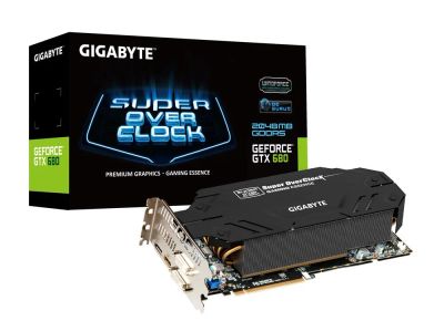 Лот: 4355465. Фото: 1. Nvidia GeForce GTX 680 (GV-N680SO-2GD... Видеокарты