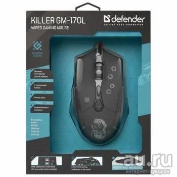 Лот: 16299495. Фото: 1. Мышь проводная игровая Defender... Клавиатуры и мыши