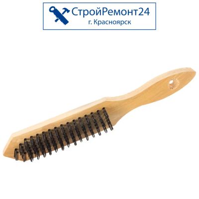 Лот: 25729557. Фото: 1. Щетка стальная Stayer деревянная... Ручной инструмент