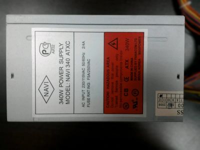 Лот: 15958459. Фото: 1. Блок питания ATX Navi Power NAVI-340... Корпуса, блоки питания