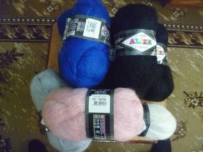 Лот: 3220230. Фото: 1. пряжа mohair alize classic. Ткани, нитки, пряжа