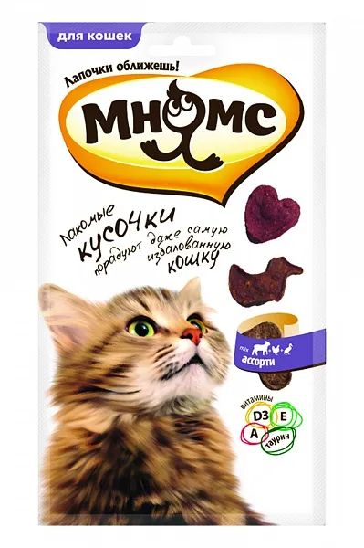 Лот: 19332442. Фото: 1. Мнямс лакомые кусочки для взрослых... Корма