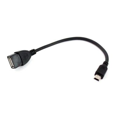 Лот: 22168024. Фото: 1. Кабель OTG-USB (Mini) - черный... Дата-кабели, переходники