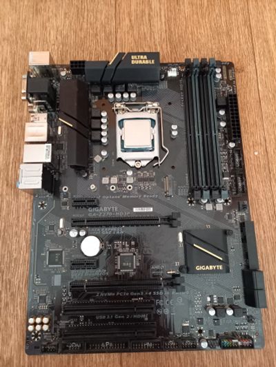 Лот: 19419352. Фото: 1. i7 6700k + Gigabyte Z270 HD3P. Комплекты запчастей