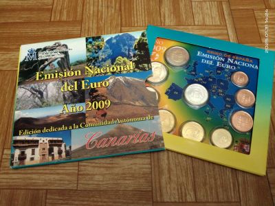 Лот: 24982524. Фото: 1. Испания 2009 Набор евро 9 монет... Европа