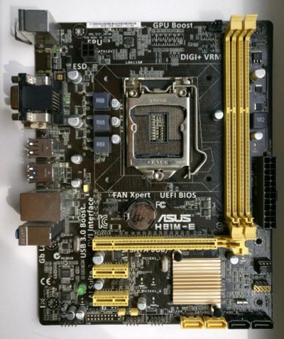 Лот: 11538652. Фото: 1. Материнская плата ASUS H81M-E. Материнские платы