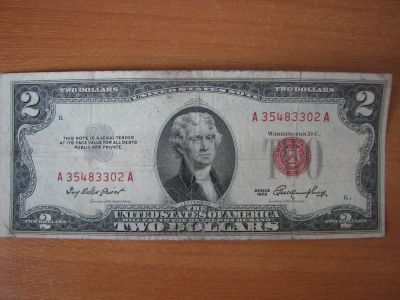 Лот: 4231500. Фото: 1. США 2 доллара 1953 года. Редкая... Америка