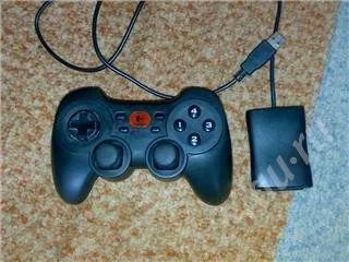Лот: 316672. Фото: 1. Logitech Cordless Rumblepad 2. Рули, джойстики