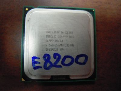 Лот: 9968311. Фото: 1. Процессор Intel Core2Duo E8200... Процессоры