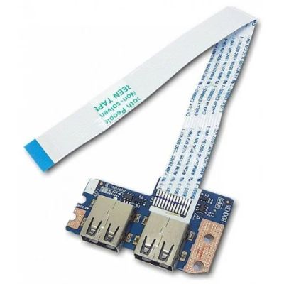 Лот: 9754368. Фото: 1. Плата с разъёмами usb для ноутбука... Платы расширения, контроллеры, доп. порты