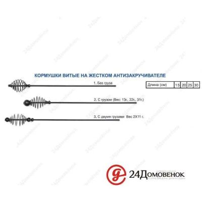 Лот: 12782930. Фото: 1. Кормушка Витая с антизакруч. прям... Другое (рыбалка)