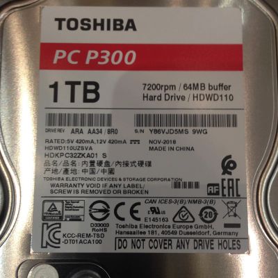 Лот: 13887830. Фото: 1. Новый 1 ТБ Жесткий диск Toshiba... Жёсткие диски (HDD)