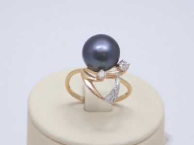 Лот: 15420925. Фото: 1. ЗОЛОТОЕ КОЛЬЦО С ЖЕМЧУГОМ 4,17... Кольца, перстни
