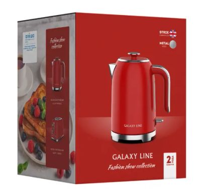 Лот: 21726590. Фото: 1. Чайник 1.7л. Galaxy GL-0349 дисковый... Чайники, кофемашины, кулеры