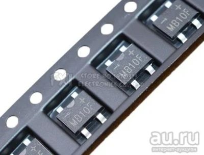 Лот: 13968969. Фото: 1. диодный мост MB10F MB10 SOP4 1A... Диоды и тиристоры