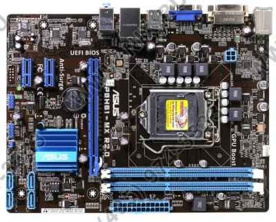 Лот: 11494557. Фото: 1. Материнская плата ASUS P8H61-MX... Материнские платы