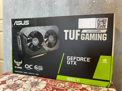 Лот: 19401433. Фото: 1. Asus GTX 1660 Ti OC Tuf (новая... Видеокарты