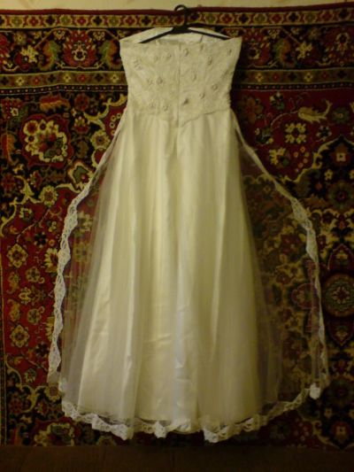 Лот: 10170310. Фото: 1. Свадебное платье, подюбник, перчатки... Свадебные платья