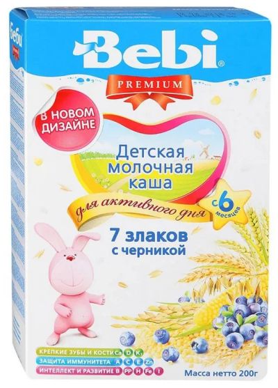 Лот: 25642802. Фото: 1. Беби каша молочная Премиум 7злаков... Лекарства