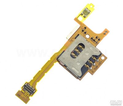 Лот: 8300261. Фото: 1. Коннектор SIM Sony Ericsson G705... Шлейфы, разъёмы