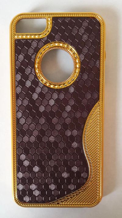 Лот: 4263606. Фото: 1. Чехол для iPhone 5 Gold [коричневая... Чехлы, бамперы