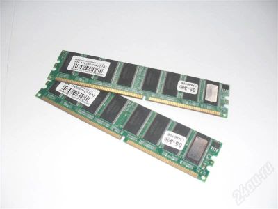 Лот: 541770. Фото: 1. 256MB DDR400 2-штуки. Оперативная память