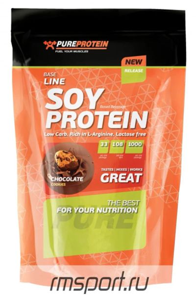 Лот: 5416788. Фото: 1. Соевый протеин pureprotein (вкус... Спортивное питание, витамины