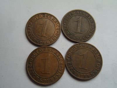 Лот: 16399362. Фото: 1. 1 рейхспфенниг 1935 (A, D, J... Германия и Австрия