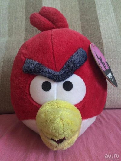 Лот: 8076011. Фото: 1. Angry birds красная. Мягкие