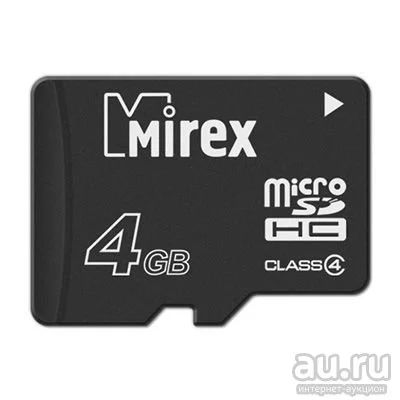 Лот: 17311621. Фото: 1. Карта памяти Mirex microSDHC 4GB... Карты памяти