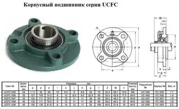 Лот: 25548264. Фото: 1. Подшипниковый узел подшипник UCFC... Запчасти для промышленного оборудования