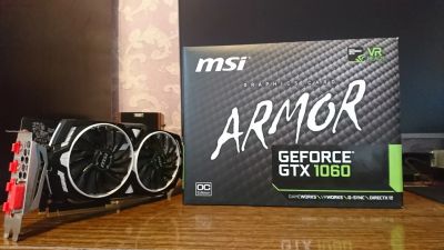 Лот: 12668145. Фото: 1. GeForce GTX 1060 ARMOR 6G OCV1. Видеокарты