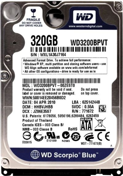 Лот: 7146507. Фото: 1. Жесткий диск для ноутбука SATA... Жёсткие диски (HDD)