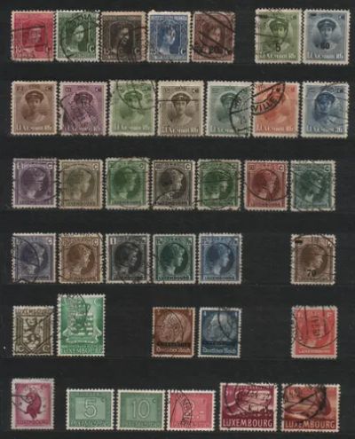 Лот: 25770349. Фото: 1. Люксембург 1914-46_002. Марки