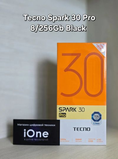 Лот: 25705455. Фото: 1. Tecno Spark 30 Pro 8/256Gb Black... Смартфоны