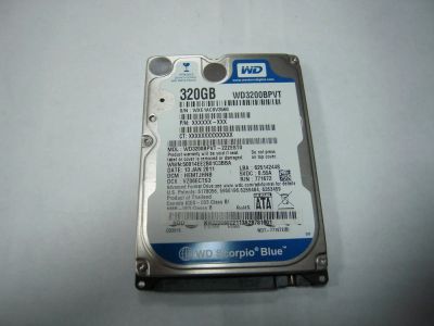 Лот: 6974676. Фото: 1. Жеский диск HDD 320gb 2.5" для... Жёсткие диски (HDD)