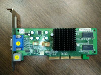 Лот: 10892067. Фото: 1. Видеокарта AGP 8x Nvidia GeForce4... Видеокарты