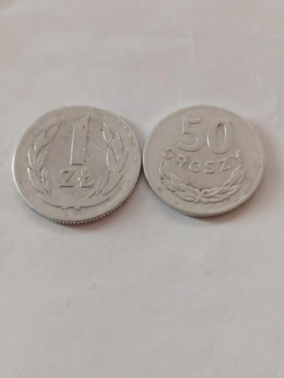 Лот: 24908477. Фото: 1. 1 злотый 1949 г., 50 грошей 1970... Европа