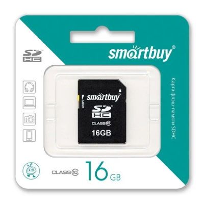 Лот: 9225607. Фото: 1. SD 16 Gb SmartBay (Class 10). Карты памяти