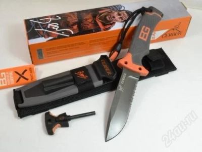 Лот: 2086826. Фото: 1. нож выживания - GERBER BEAR GRYLLS... Ножи, топоры