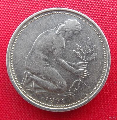 Лот: 2691253. Фото: 1. (№2592-2/LF) 50 пфеннигов 1971... Германия и Австрия