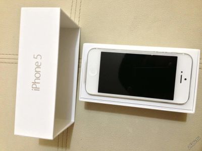 Лот: 4765523. Фото: 1. Apple Iphone 5 White 16Gb состояние... Смартфоны