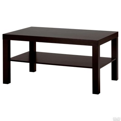 Лот: 13317796. Фото: 1. Журнальный столик IKEA ЛАКК, черно-коричневый... Журнальные столики