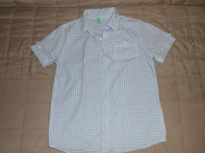 Лот: 3176282. Фото: 1. Рубашка р.134 см, Benetton. Рубашки, блузки, водолазки