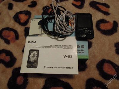 Лот: 1255200. Фото: 1. DaZed V-63 0.5Gb (два аккумулятора... Плееры