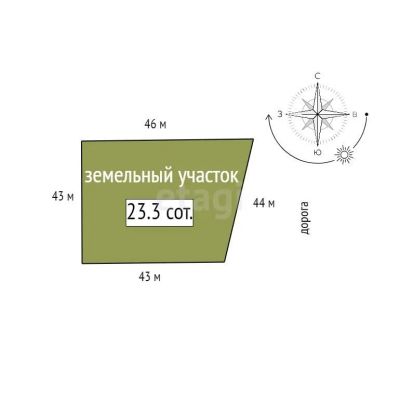 Лот: 22269723. Фото: 1. Продам участок 23.3 сот. Северо-Енисейский... Земельные участки