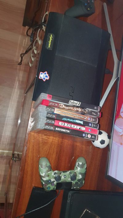 Лот: 19068707. Фото: 1. Продам ps3 super slim 500g. Игровые приставки, консоли